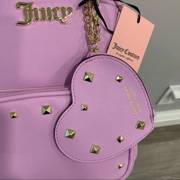 NWT Juicy Couture Purple Gold Accent Backpack display picture 2